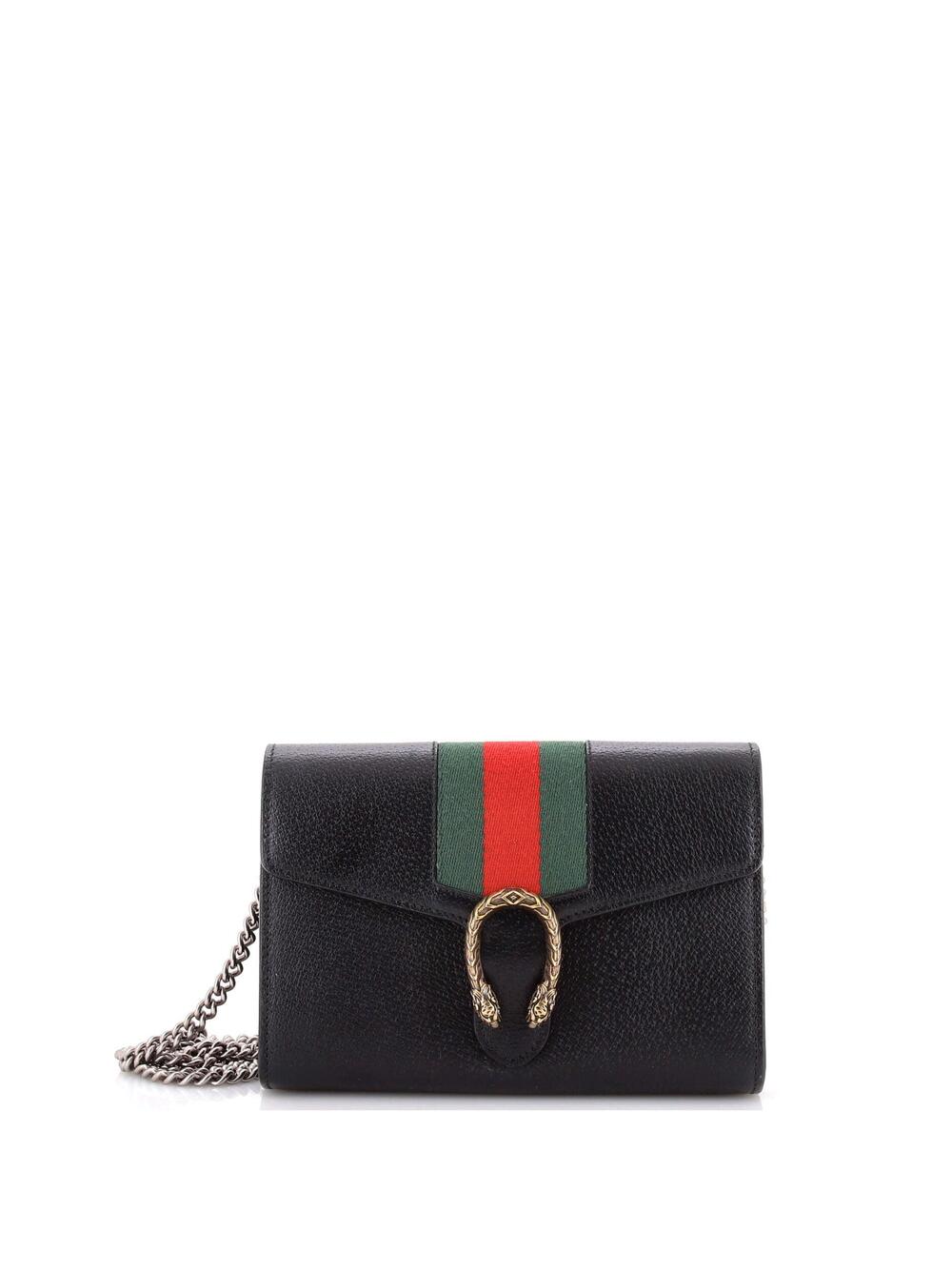 Gucci Dionysus Web Chain Wallet Leather #269497G11B